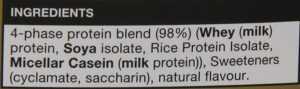 Nutrisport 5kg Protein Ingredients