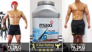 MAXIMuscle Cylone Before and After