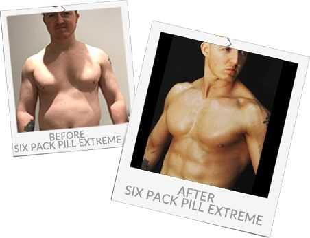 Before and After Six Pack Pill Extreme 