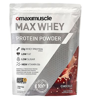 Maximuscle Max Whey Protein Powder Chocolate Flavour - 480g
