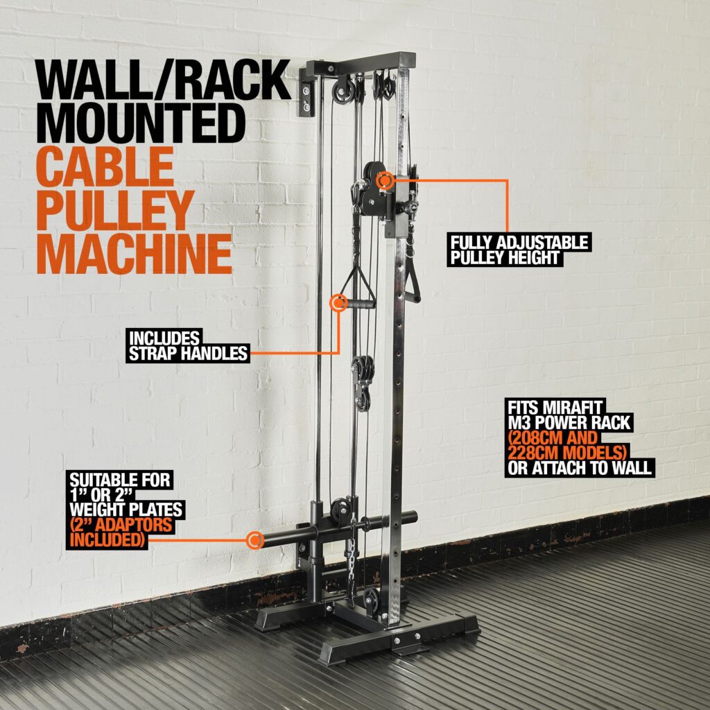 Mirafit Wall or Rack Mounted Cable Pulley Machine UK