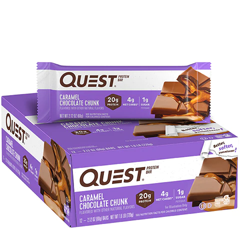Quest Bar - Caramel Chocolate Chunk Flavour
