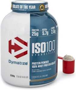 Dymatize ISO100 Hydrolyzed Whey Protein Cookies & Cream Flavour