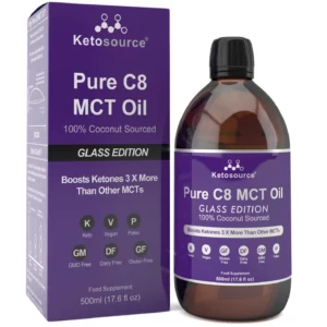 Ketosource Pure C8 MCT Oil - Glass Version