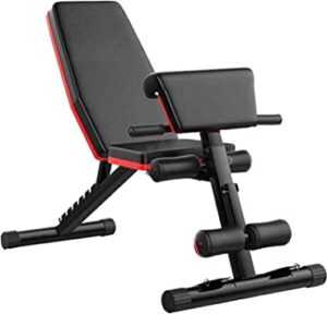 Weight Bench With Preacher Curl Area