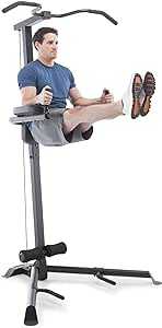 The Mirafit VKR Tower is for Knee raises allowing you to workout your abs and core